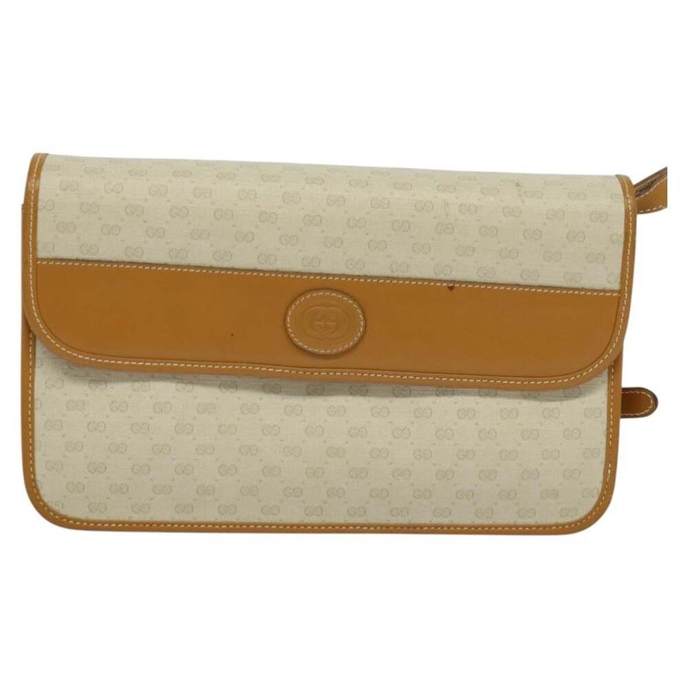 Gucci Micro GG Supreme Shoulder Bag Beige
